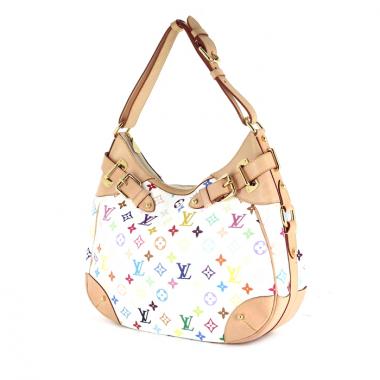 Louis Vuitton édition limitée Greta en toile monogram multicolore et cuir naturel