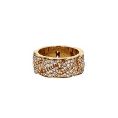 Sortija en oro rosa y en diamantes