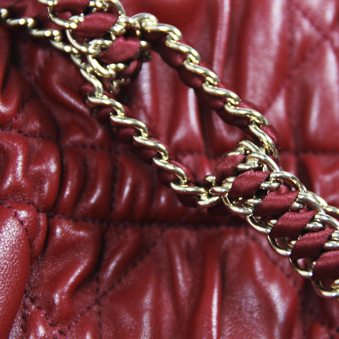 Sac à main Dior Délices en cuir rouge - Detail D4