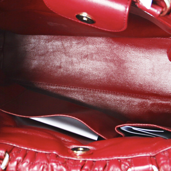 Handbag in red leather - Detail D3