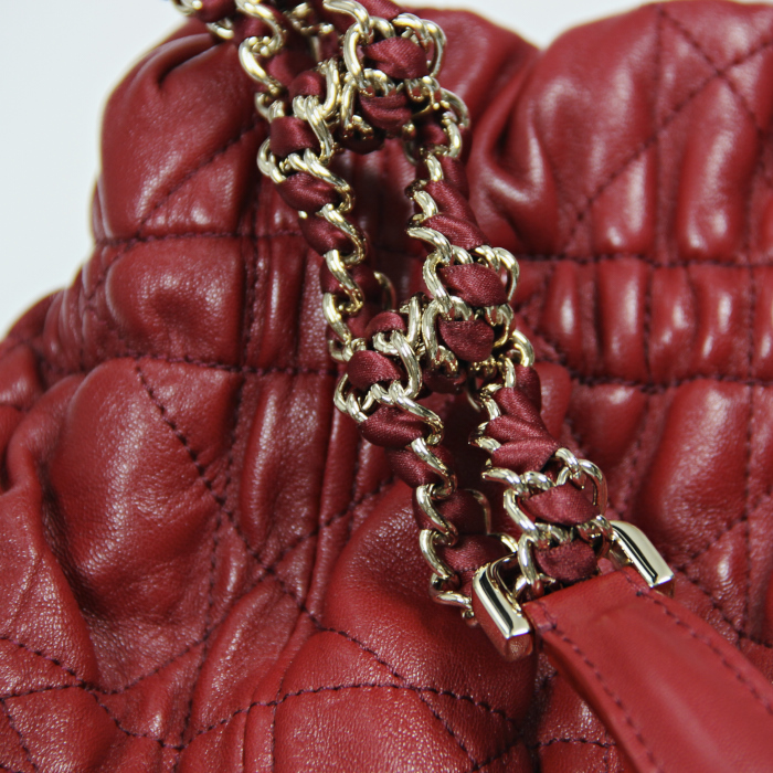 Borsa in pelle rossa - Detail D5
