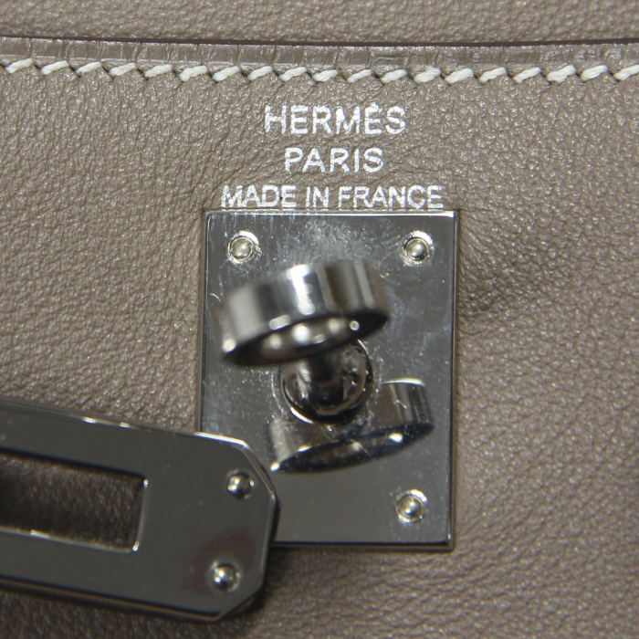 Hermès Kelly Danse en cuir étoupe - Detail D3