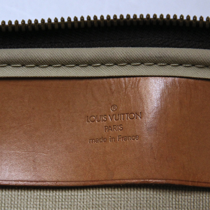 Louis Vuitton Alizé 50 cm en toile monogram et cuir naturel - Detail D4