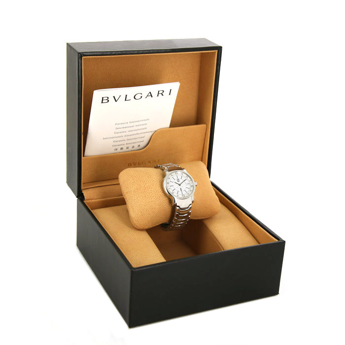 Montre Bulgari Solotempo en acier Ref :  ST 29 S Vers  2006 - Detail D2