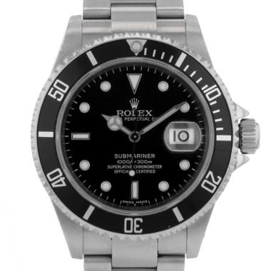 Reloj de pulsera Rolex Submariner Date de acero ref.  16610