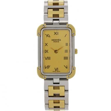 Hermès Croisière in gold and stainless steel Circa 1990