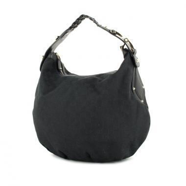 Gucci Pelham Handbag in monogram canvas and black leather