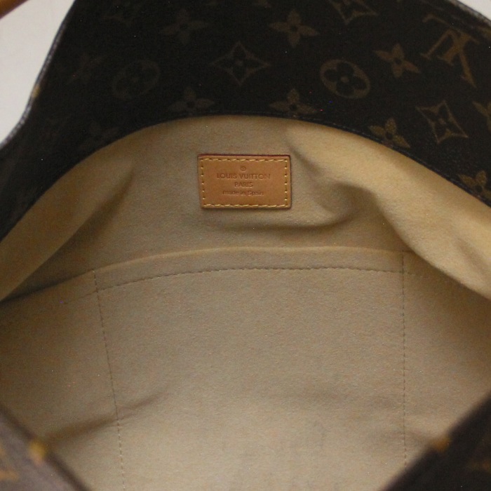 Louis Vuitton Artsy en toile monogram et cuir naturel - Detail D3