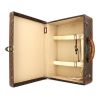 Louis Vuitton rigid suitcase in monogram canvas and natural leather - Detail D1 thumbnail