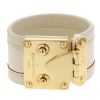 Louis Vuitton Lockit wristlet in cream leather - 00pp thumbnail