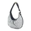 Handbag in monogram canvas Idylle and blue leather - 00pp thumbnail
