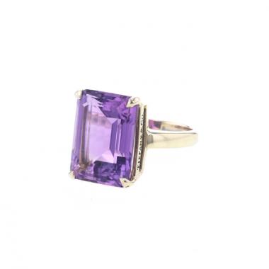 Tiffany and Co silver and amethyst Sparklers ring