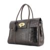 Mulberry Bayswater in brown leather imitated crocodile - 00pp thumbnail