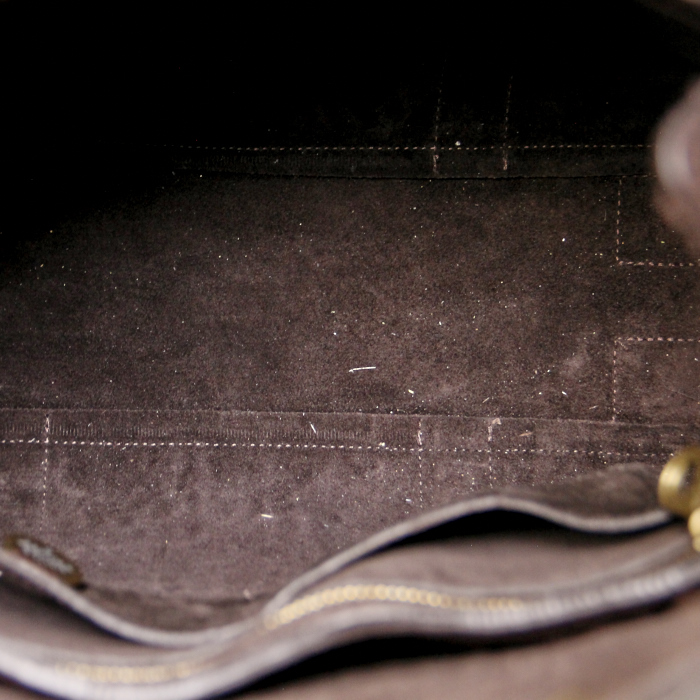 Mulberry Bayswater in brown leather imitated crocodile - Detail D2