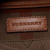 Burberry en toile de lin Haymarket et cuir marron  - Detail D4 thumbnail