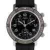 Reloj Hermès Chronographe Clipper de acero Ref : CL2.915 Circa 2010  - 00pp thumbnail