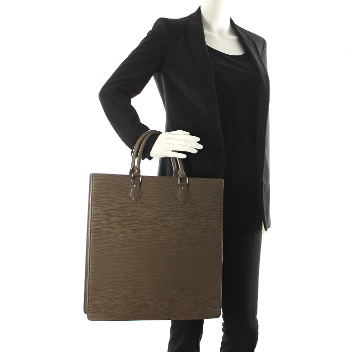 Louis Vuitton Sac Plat in taupe epi leather - Detail D1