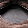 Handbag in brown quilted suede - Detail D2 thumbnail
