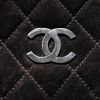 Handbag in brown quilted suede - Detail D4 thumbnail