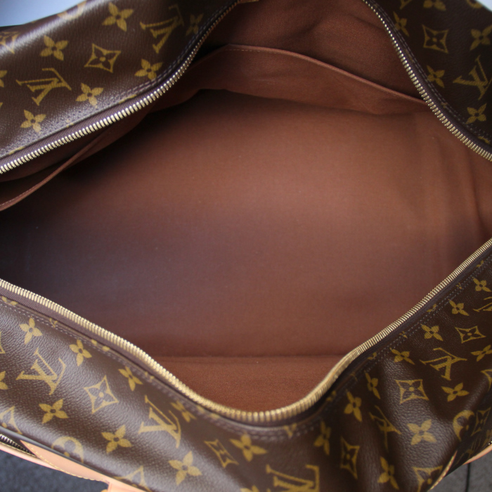 Louis Vuitton valise Eole en toile monogram cuir naturel    - Detail D1