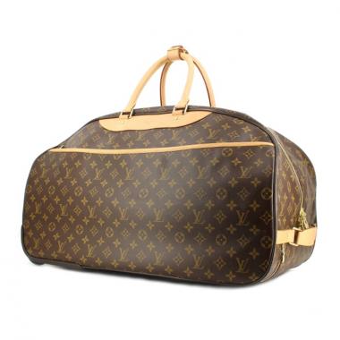 Louis Vuitton Eole suitcase in monogram canvas and natural leather  