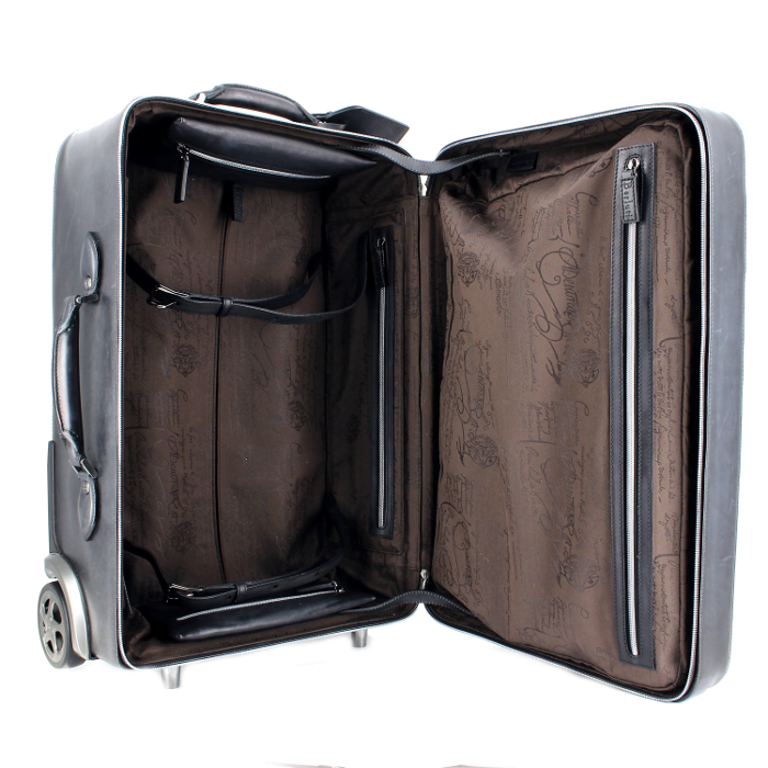 Berluti suitcase Formula 1000 in brown leather - Detail D1