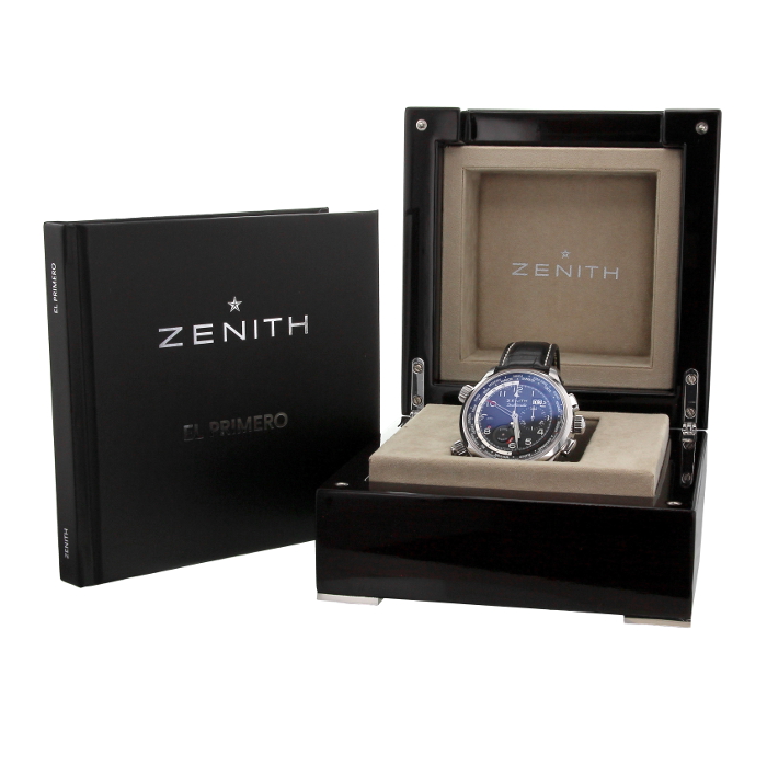 Zenith Pilot Double Matic in stainless steel Ref : 03.2400.4046 Circa 2012 - Detail D1
