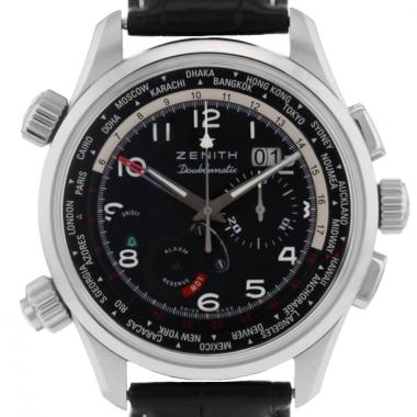 Zenith Pilot Double Matic in stainless steel Ref : 03.2400.4046 Circa 2012