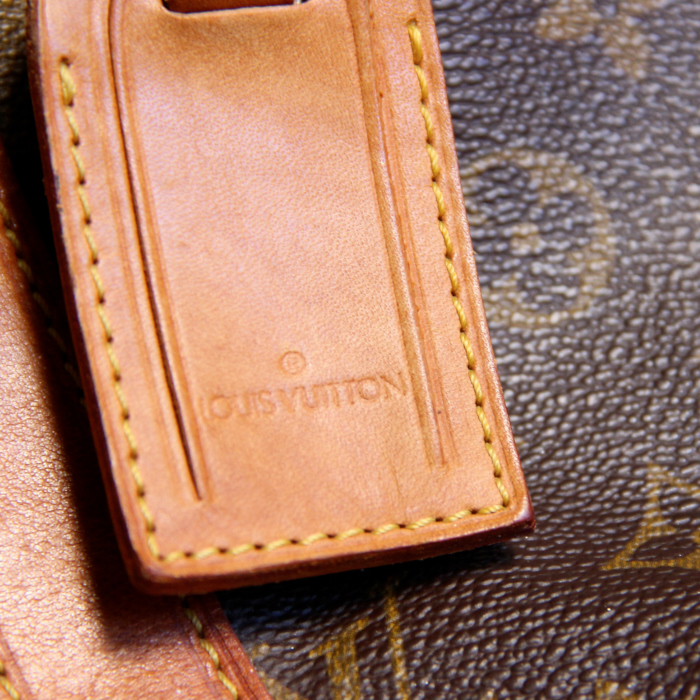 Louis Vuitton Marin en toile monogram et cuir naturel - Detail D3