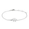 Chanel white gold, diamonds and white agate Camelia bracelet - 00pp thumbnail