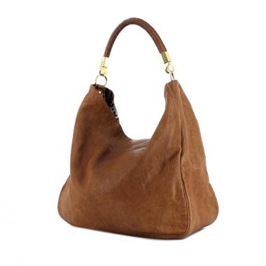 Yves Saint-Laurent Roady en cuero marron
