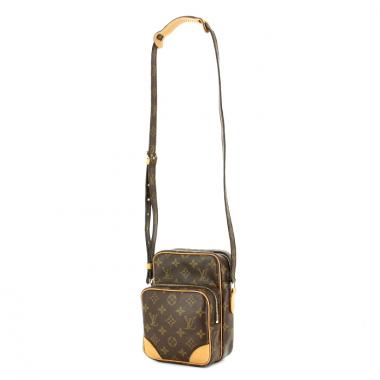 Louis Vuitton Amazone in monogram canvas and natural leather