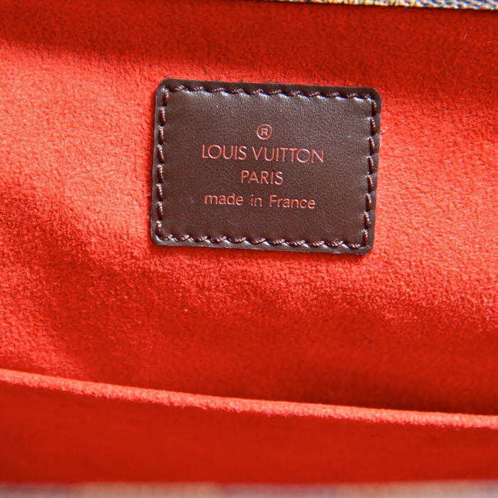 Louis Vuitton Parioli in damier canvas and brown leather - Detail D3