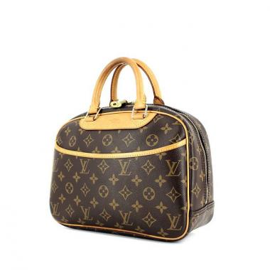 Borsa Louis Vuitton Trouville in tela monogram e pelle naturale