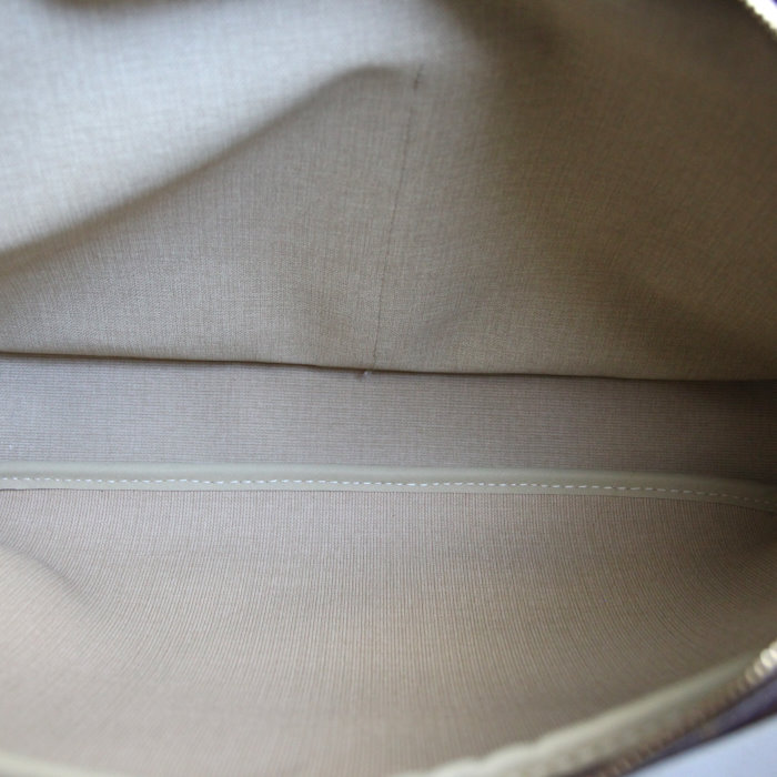 Louis Vuitton Reporter grand modèle en toile monogram et cuir naturel - Detail D2