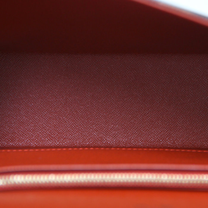Louis Vuitton large model Tribeca Bag in damier canvas and brown leather - Detail D2