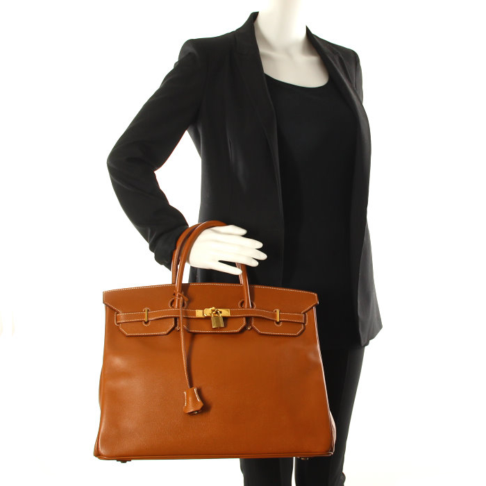 Hermès Birkin 40 cm in cognac leather  - Detail D1