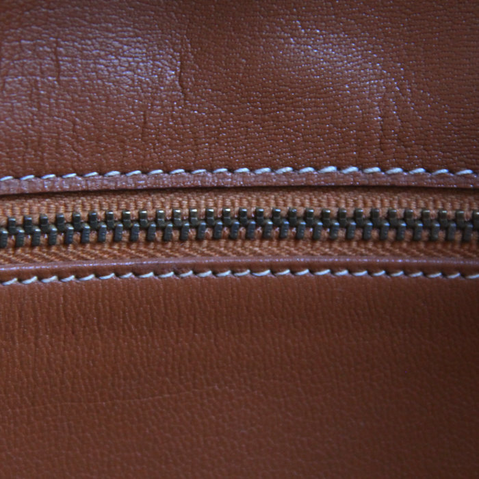 Hermès Birkin 40 cm en cuir cognac - Detail D3