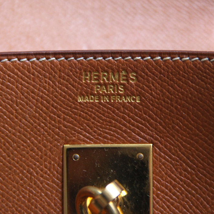 Hermès Birkin 40 cm in cognac leather  - Detail D4