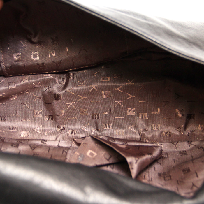 Borsa in pelle nera e strass - Detail D2