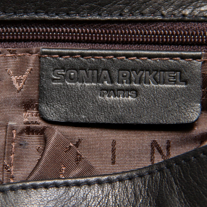 Borsa in pelle nera e strass - Detail D3