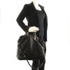 Christian Dior Granville in black cannage leather - Detail D1 thumbnail