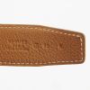Hermès belt in black box leather and gold epsom leather - Detail D1 thumbnail