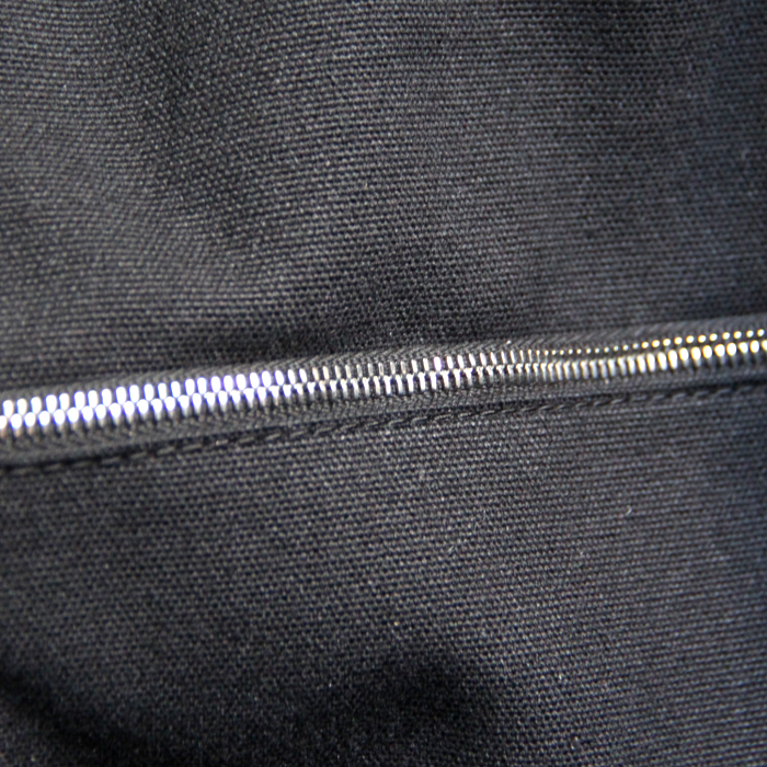 Hermes Toto bag in black canvas - Detail D3