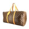 Louis Vuitton Keepall 55 cm in monogram canvas and natural leather  - 00pp thumbnail