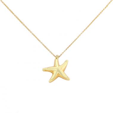 Tiffany and Co collier Star en or jaune 