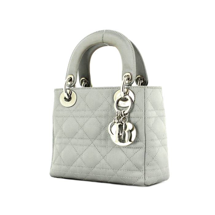 Lady dior mini grey sale