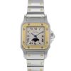 Reloj de pulsera para mujer Cartier Santos Galbée de oro y acero - 00pp thumbnail