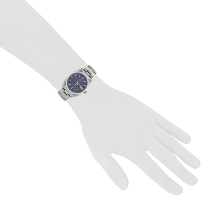 Rolex Oysterdate Precision Blue dial Ref : 6694 Circa 1982 - Detail D1