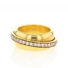 Ring in yellow gold and diamonds - 360 thumbnail
